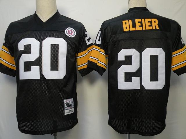 Pittsburgh Steelers 20 BLEIER Black Throwback Jersey