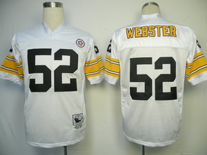 Cheap Pittsburgh Steelers 52 Mike Webster throwback White Jerseys For Sale