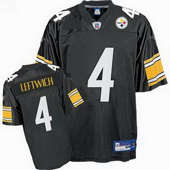Pittsburgh Steelers 4 BYRON LEFTWICH Team black Color Jersey Pittsburgh Steelers 4 BYRON LEFTWICH Team black Color Jersey