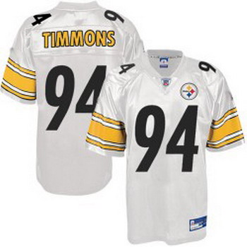 Pittsburgh Steelers 94 Lawrence Timmons white Jersey