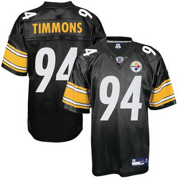 Equipment Pittsburgh Steelers 94 Lawrence Timmons Black Jersey