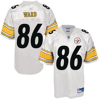 Pittsburgh Steelers 86 Hines Ward White Jersey