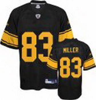 Pittsburgh Steelers 83 Heath Miller Black yellow number