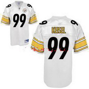 Cheap Pittsburgh Steelers 99 Brett Keisel white Sewn Jersey For Sale