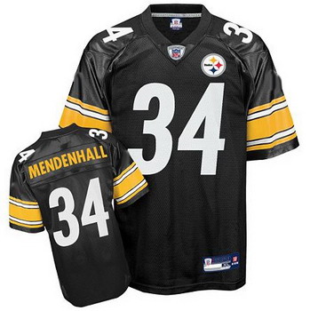 Pittsburgh Steelers 34 Rashard Mendenhall Black Jerseys