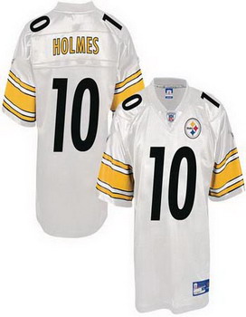 Pittsburgh Steelers 10 Santonio Holmes white Jerseys
