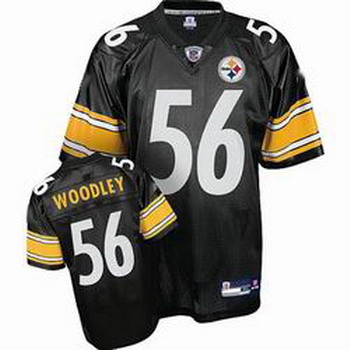 Cheap Pittsburgh Steelers LaMarr Woodley 56 black Jerseys For Sale