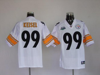 jerseys Pittsburgh Steelers 99 Keisel white Super Bowl Jerseys