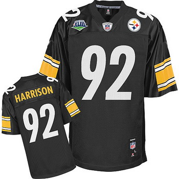 Cheap Jerseys Pittsburgh Steelers 92 James Harrison Super Bowl XLIII Team Color For Sale