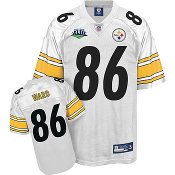 Jerseys Pittsburgh Steelers 86 Hines Ward Super Bowl XLIII White Jerseys