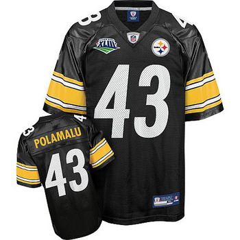 Jerseys Pittsburgh Steelers 43 Troy Polamalu Super Bowl XLIII Team Color Jerseys