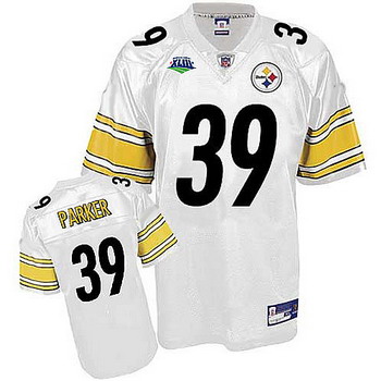 Jerseys Pittsburgh Steelers 39 Willie Parker Super Bowl XLIII White Jerseys