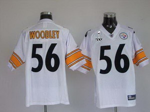 Cheap Pittsburgh Steelers LaMarr Woodley 56 White Super Bowl XLV Jerseys For Sale