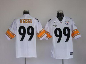 Cheap Pittsburgh Steelers 99 Keisel white Super Bowl XLV Jerseys For Sale