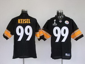 Cheap Pittsburgh Steelers 99 Keisel black Super Bowl XLV Jerseys For Sale