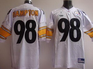 Cheap Pittsburgh Steelers 98 Casey Hampton white Super Bowl XLV Jerseys For Sale