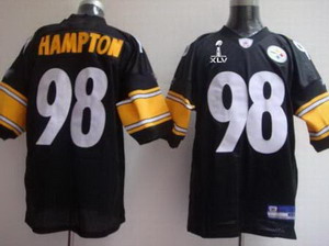Cheap Pittsburgh Steelers 98 Casey Hampton black Super Bowl XLV Jerseys For Sale