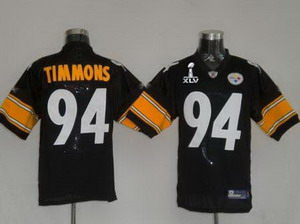 Cheap Pittsburgh Steelers 94 Lawrence Timmons black Super Bowl XLV Jerseys For Sale