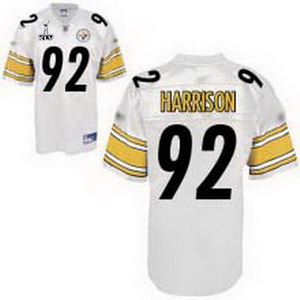 Cheap Pittsburgh Steelers 92 James Harrison White Super Bowl XLV Jerseys For Sale