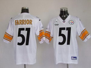 Cheap Pittsburgh Steelers 51 James Farrior Super Bowl White Super Bowl XLV Jerseys For Sale