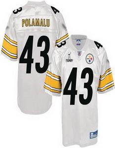 Cheap Pittsburgh Steelers 43 Troy Polamalu white Super Bowl XLV Jerseys For Sale