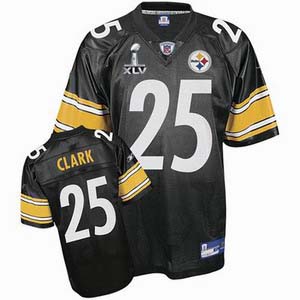Cheap Pittsburgh Steelers 25 Ryan Clark Jersey black Super Bowl XLV Jerseys For Sale