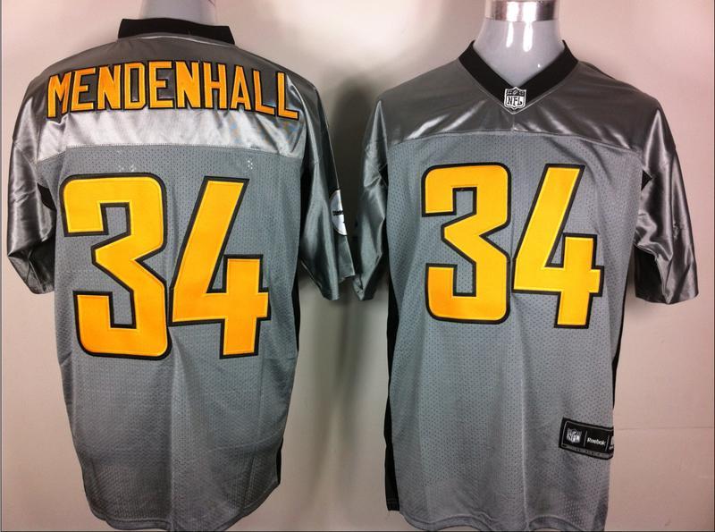 Cheap Pittsburgh Steelers #34 Mendenhall Grey Shadow NFL Jerseys For Sale