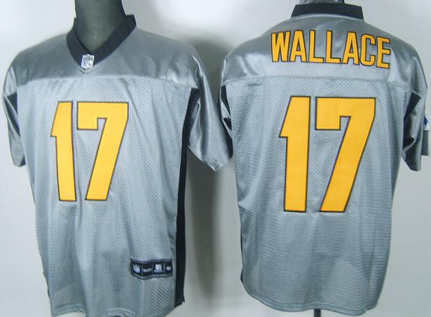 Cheap Pittsburgh Steelers 17 Mike Wallace Grey Shadow NFL Jersey For Sale