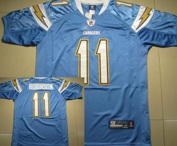 Cheap San Diego Chargers 11 Laurent Robinson Light Blue Jersey For Sale