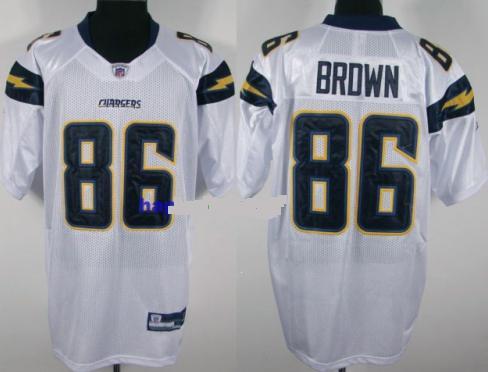 San Diego Chargers 86 Vincent Brown White Jersey San Diego Chargers 86 Vincent Brown White Jersey