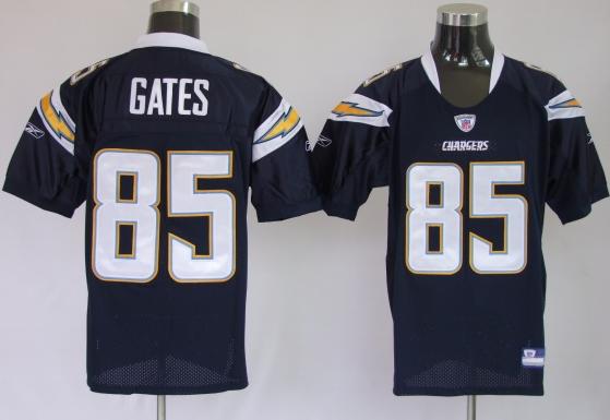 San Diego Chargers 85 Antonio Gates Dark Blue Jersey