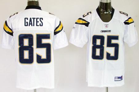 San Diego Chargers 85 Antonio Gates White Jersey