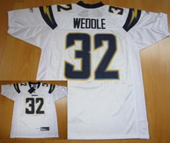 San Diego Chargers 32 Eric Weddle White NFL Jerseys