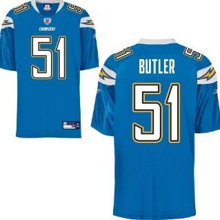 San Diego Chargers 51 Donald Butler Light Blue Jersey
