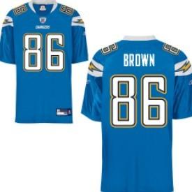 San Diego Chargers 86 Vincent Brown Light Blue Jersey