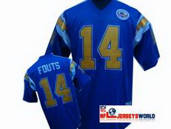 San Diego Chargers 14 Dan Fouts Jersey mitchell and ness