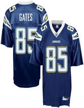 Cheap San Diego Chargers 85 Antonio Gates navy For Sale
