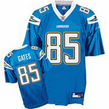 Cheap San Diego Chargers 85 Antonio Gates blue For Sale
