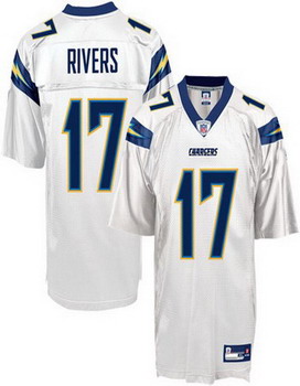 Cheap San Diego Chargers 17 Philip Rivers white For Sale
