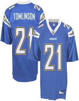 Cheap San Diego Chargers 21 L.Tomlinson light blue For Sale