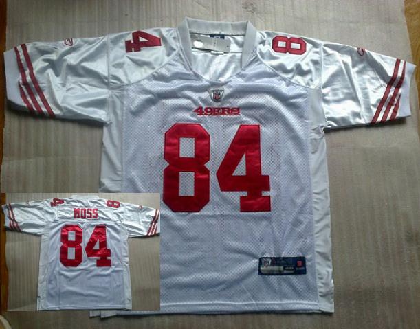 San Francisco 49ers #84 Randy Moss White NFL Jerseys