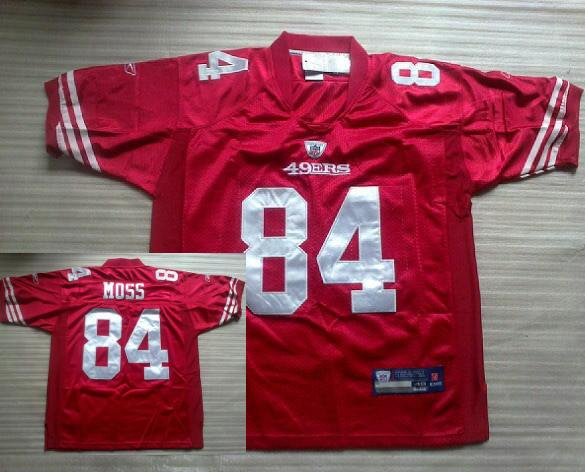 Cheap San Francisco 49ers #84 Randy Moss Red NFL Jerseys For Sale