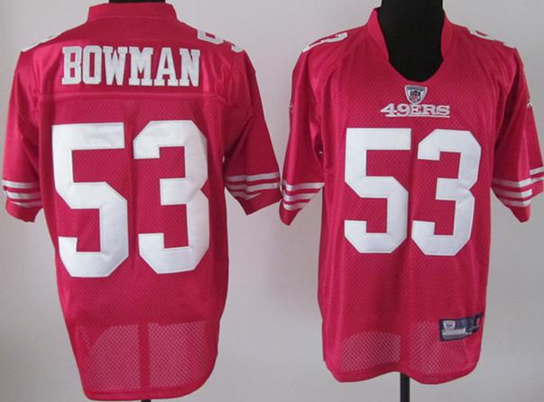 San Francisco 49ers 53 Navorro Bowman Red NFL Jersey
