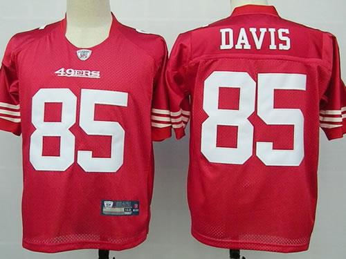 San Francisco 49ers 85 Vernon Davis Red Jersey