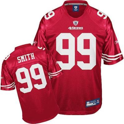 Cheap San Francisco 49ers 99 Aldon Smith Red NFL Jerseys For Sale