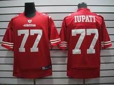 Cheap San Francisco 49ers 77 Mike Iupati Red Jersey For Sale