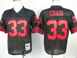 Cheap San Francisco 49ers 33 Craig Black throwback Jerseys For Sale