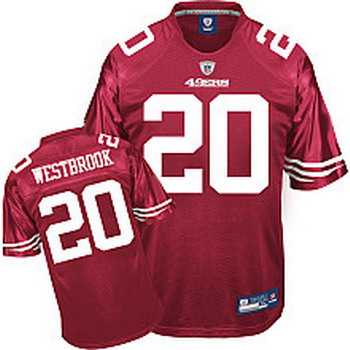 Cheap San Francisco 49ers 20 Brian Westbrook Red Jerseys For Sale
