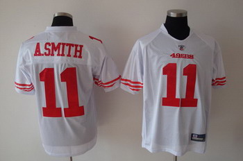 Cheap San Francisco 49ers 11 A.SMITH white Jerseys For Sale