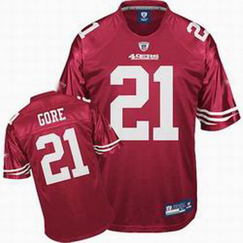 Cheap San Francisco 49ers 21 Frank Gore Red Jersey For Sale